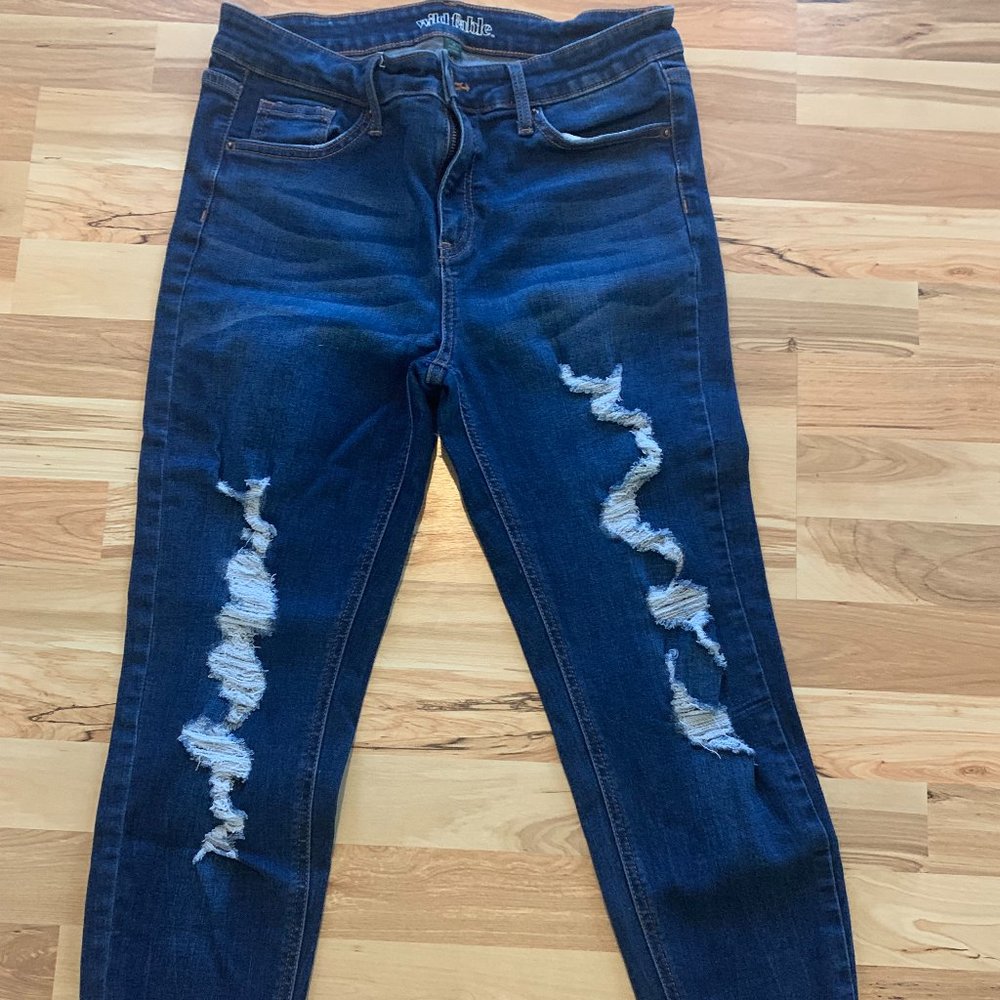 Wild Fable Destroyed Capris